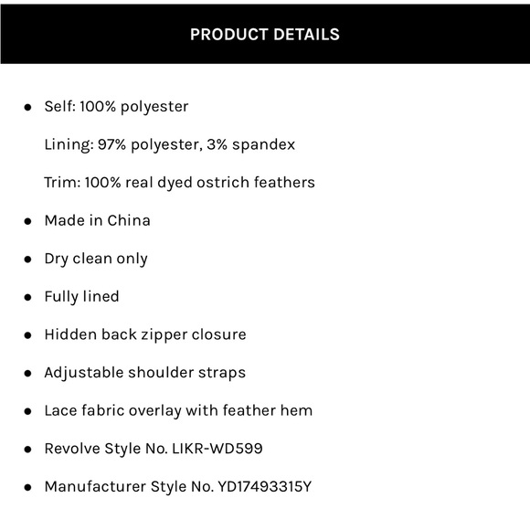 Likely lace and feather dress - Picture 4 of 8